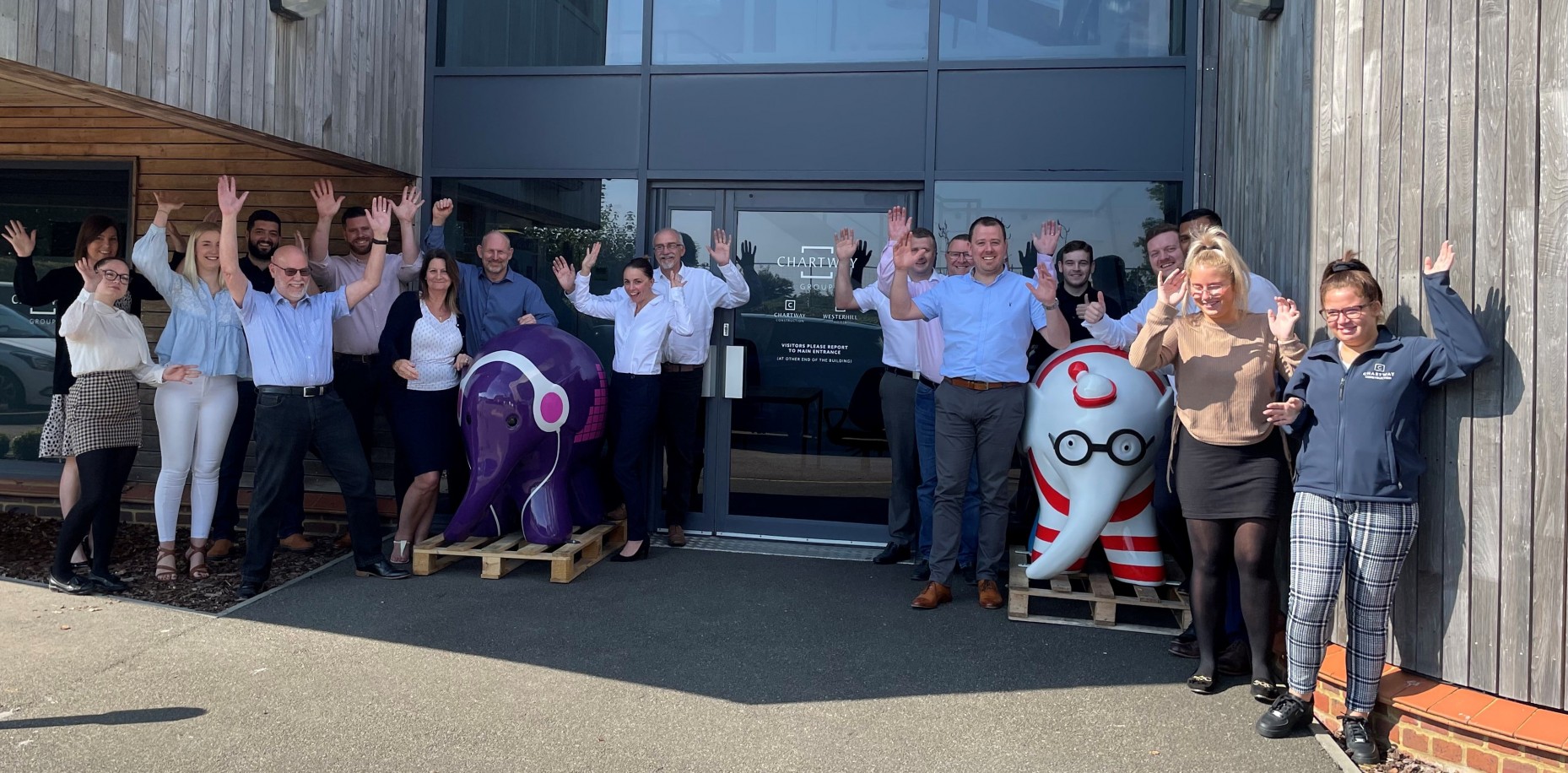 Our team were super excited to welcome our Elmer’s to their new home at our Head Office