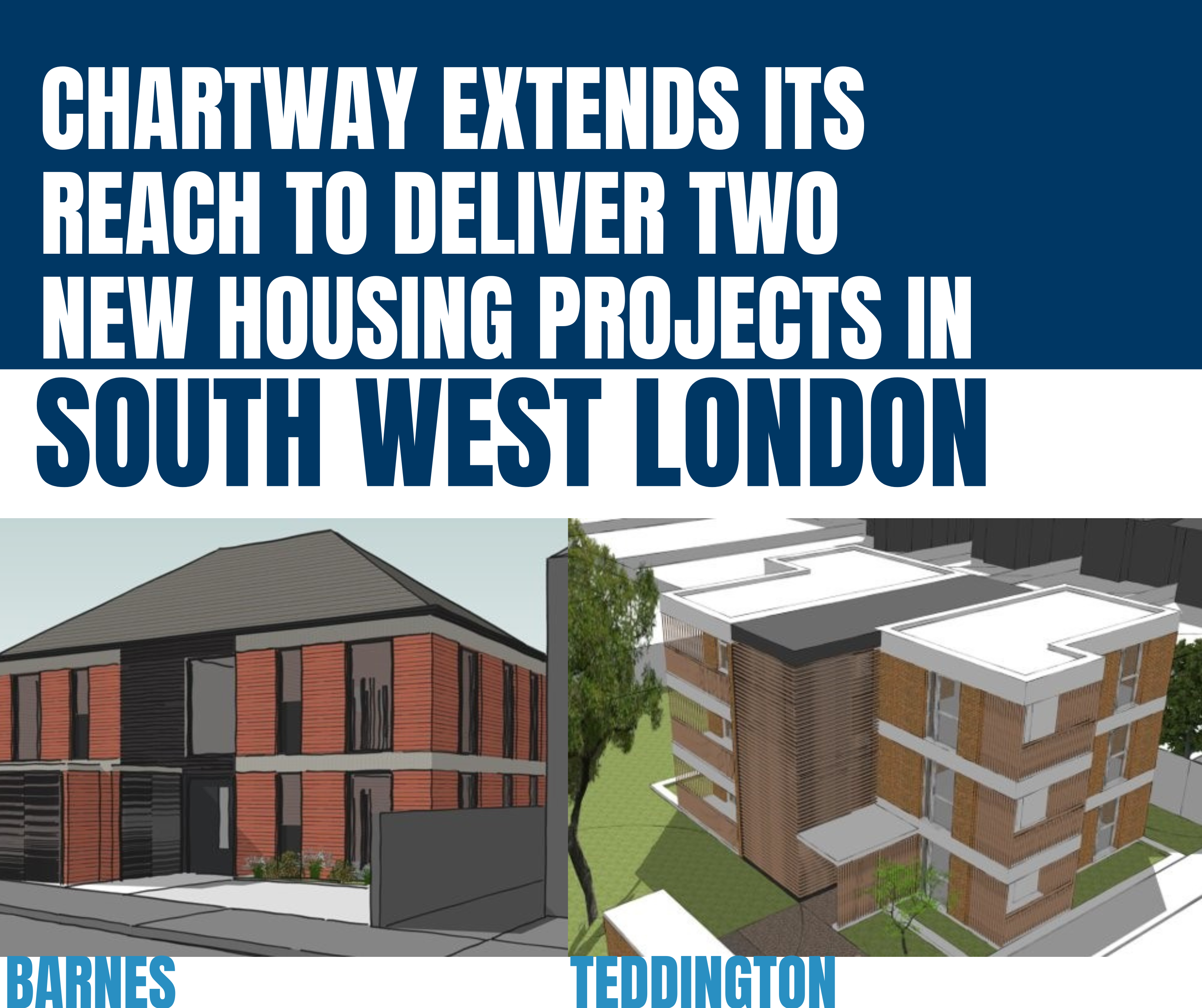 Chartway creates partnership with RHP to deliver new housing projects in South-West London